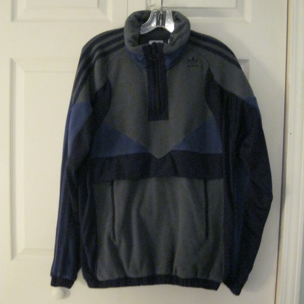 Men's ADIDAS Fleece Quarter Zip Up Size Medium